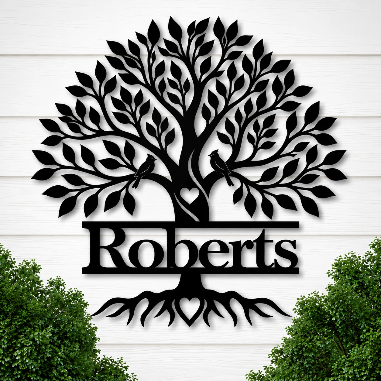 Family Tree Metal Name Sign — mockup 5